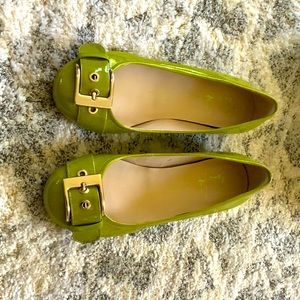 Green Franco Sarto Comfy flats